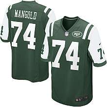 Mens Nike New York Jets Nick Mangold Game Team Color Jersey    