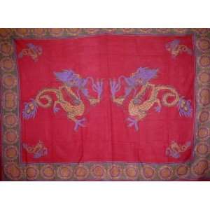  Oriental Dragon Tapestry Coverlet Bedspread Many Uses 
