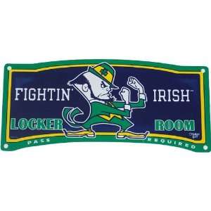  Notre Dame Fighting Irish Locker Room Sign: Sports 