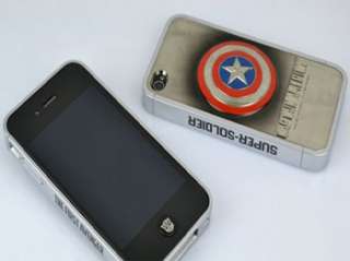   America Metal Skin Hard Protect Luxury Case Cover for iPhone 4 4G 4S