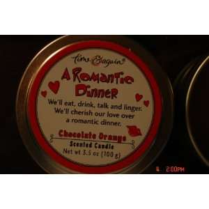  Time & Again a Romantic Dinner Tin Candle