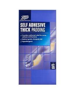 Boots Pharmaceuticals Self Adhesive Thick Padding (1 Sheet) 4811275
