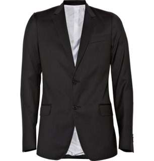   Clothing  Blazers  Single breasted  Pinstripe Suit Jacket
