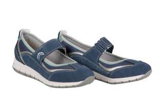 Geox Respira Contactbal Schuhe blau Damen Slipper D2211B 02211 C4005 