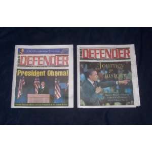   Election Chicago Defender Newspaper 11/05/08 11/11/08 