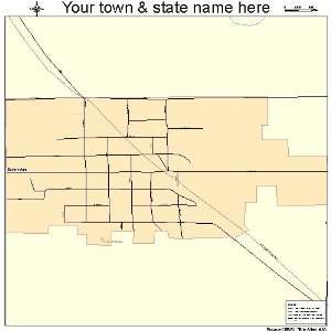  Street & Road Map of Coleridge, Nebraska NE   Printed 