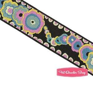  Kaffe Fassett Black Kite 1 1/2 Ribbon   Renaissance 