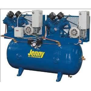 ) 80 Duplex 1 Stage Electric Stationary Tank Mounted Air Compressors 
