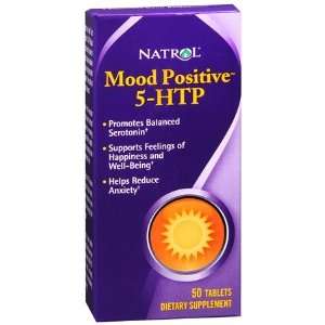  Natrol Brain, Vitality & Anti Aging Mood Positive 5 HTP 50 