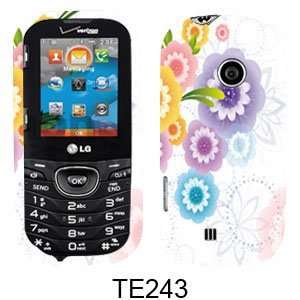  Four Colorful Flowers on White Cell Phones & Accessories