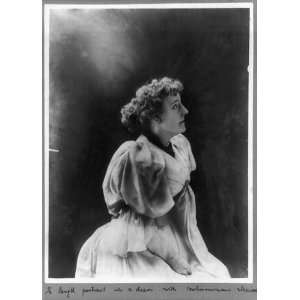  Frances Hodgson Burnett,novelist,dress,voluminous sleeves 