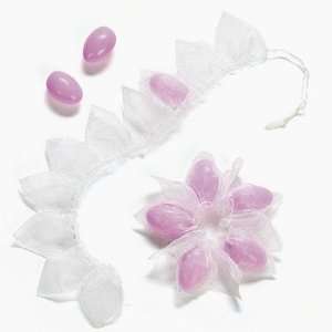 Organza Flower Ribbon Favor Bags   Party Favor & Goody Bags & Fabric 