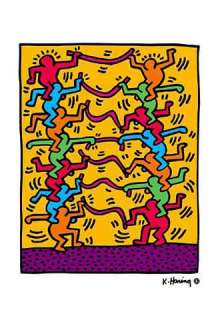Kunstdruck Poster Keith Haring Ohne Titel  