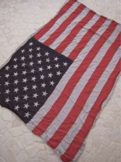 FAIRY WOVEN VINTAGE USA Impression Schal Tuch Amerika Flagge STARS 