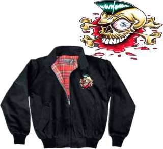 Harrington Jacke Rockabilly Iro Skull Psychobilly S  