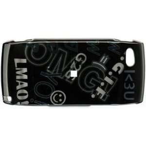   Phone Protector Case Cover Black Text For Sidekick LX 2009: Cell