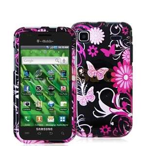   Butterfly Flower Hard Case Cover for Samsung Galaxy S 4G Vibrant T959