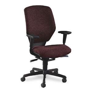  Chair, Black/Claret Burgundy   Sold As 1 Each   Dual action synchro 