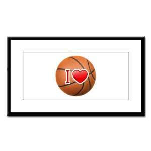  Small Framed Print I Love Basketball 