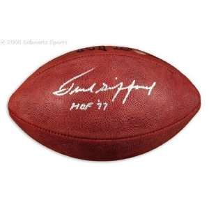 Gifford Autographed Football  Details Wilson Game Football with HOF 