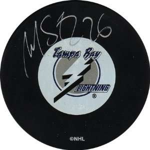   Martin St. Louis Autographed Tampa Bay Lightning Puck 