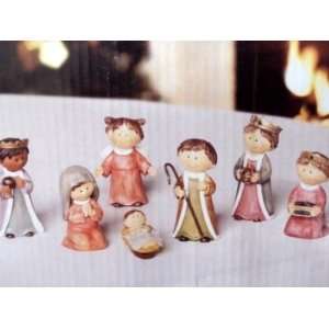 Childrens 7 Piece Nativity Set with Baby Jesus: Home 