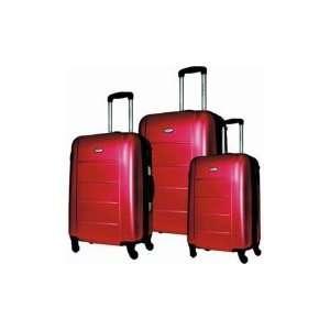  Samsonite Winfield 3 Piece Spinner Luggage Set Red 