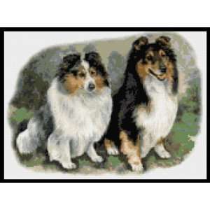  Sheltie Dogs Counted Cross Stitch Kit: Everything Else