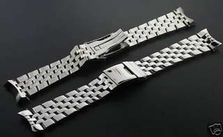 WATCH BAND FOR BREITLING NAVITIMER 22MM POLISH CURVED END  
