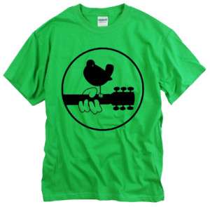Woodstock Logo rock band festival 60 70 music t shirt  