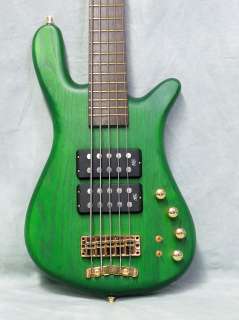 MINT USED Warwick Streamer $$ Double Buck 5 String Bass Green ERB 4 6 