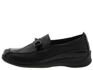 Womens Aetrex Essence E240 Black Comfort Slip On Shoes  
