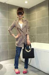 2011 FALL NEW WOMEN MILITARY FITTING TRENCH COAT ( WITH TASSEL BELT 
