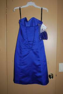 Alfred Angelo Cobalt Blue Bridesmaid Dress 7041S Sz 24W  