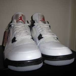 Brand New Auth Nike Air Jordan IV 4 White Cement Retro 11 pe sb iii xi 