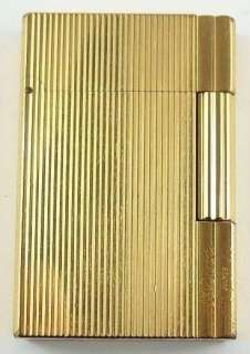 Vintage S.T. Dupont, Paris, France Gatsby Gold Plated Lighter and Box 