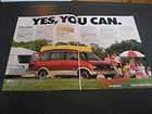1987 chevrolet astro mini van two page ad returns accepted