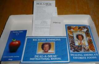 Richard Simmons Deal A Meal Weight Loss Diet Program Kit 100% Complete 