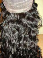 22 inch 100% Virgin Brazilian Curl Natural Color Full Lace Wig Size 