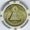 President Dollar Money poker chip roll of 25   Green 20  