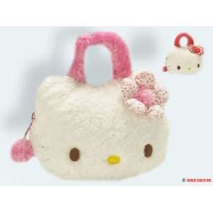 HELLO KITTY Plüsch Handtasche, mit rosa Blume: .de: Spielzeug
