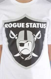 Rogue Status The Raiders Tee in White  Karmaloop   Global 