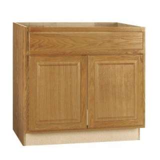 American Classics 36 in. Medium Oak Kitchen Sink Base Cabinet KSB36 MO 