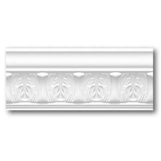   Grecian 3/4 in. x 4 1/8 in. x 8 ft. Primed Polyurethane Crown Moulding