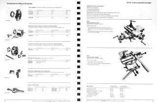 SCHAUBLIN 70 Series Metal Lathe Catalog Manual  