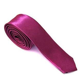 New Mens Tie Necktie Bowtie Solid Pure Color Slim Skinny Narrow Casual 