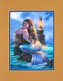 Kika the Mermaid Signed Print by Thor Tiki Nautical  