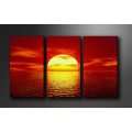 Bilder auf Leinwand Sonnenuntergang / Sonnenaufgang 160 x 90 cm Modell 
