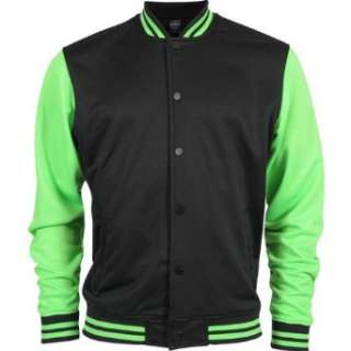 Urban Classics Neon College Jacket Black/Green  Bekleidung