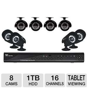 Night Owl ZEUS 810 16 CH Security Kit   H.264 DVR, 1TB, 8 cameras 